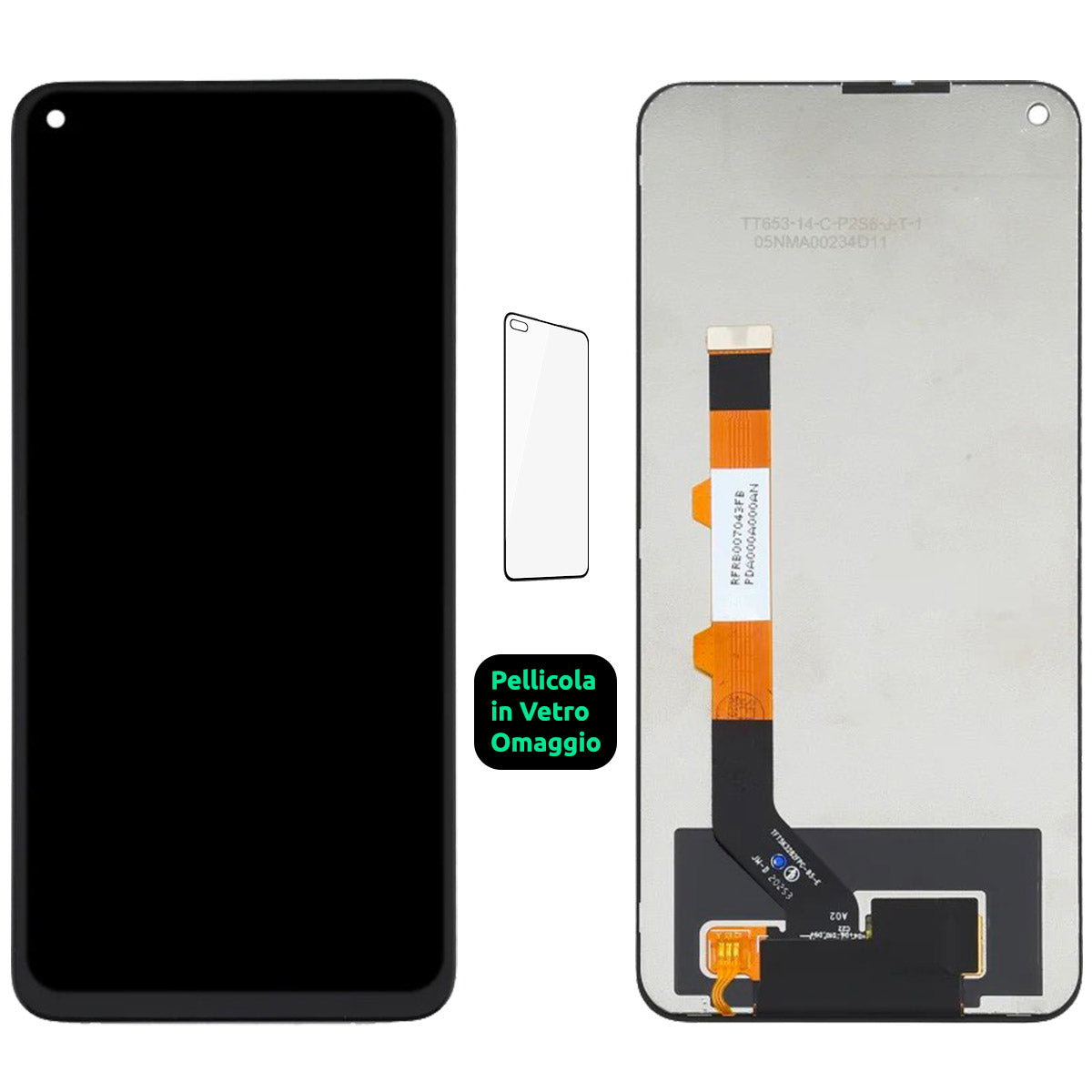 Display Schermo Lcd Xiaomi Redmi Note 9T M2007J22G / 9 5g M2007J22C Touch Screen Vetro Nero